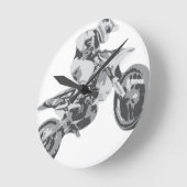 Horloge Ronde Motocross (Angle)
