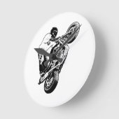 Horloge Ronde Motorcycle (Angle)