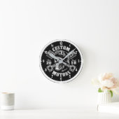 Horloge Ronde Motos personnalisées (Maison)