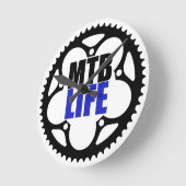 Horloge Ronde Mountain Bike Life (Angle)