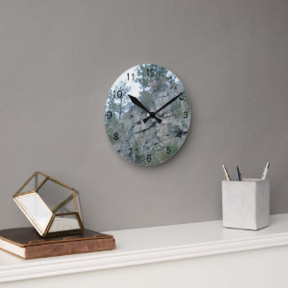 Horloge Ronde Mountainous Acrylic Wall Clock