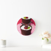 Horloge Ronde Mousse de chocolat blanc (Maison)