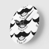 Horloge Ronde Moustache (Angle)