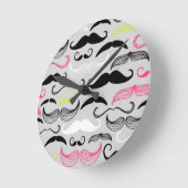 Horloge Ronde Moustache (Angle)