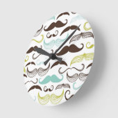 Horloge Ronde Moustache (Angle)