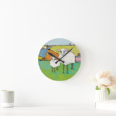 Horloge Ronde Moutons dans le pré (Maison)