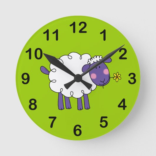 Horloge Ronde Moutons laineux (Recto)