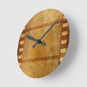 HORLOGE RONDE MOVIE REEL ANCIEN GRUNGE D'OR MODERNE ARRIÈRE - PL (Angle)