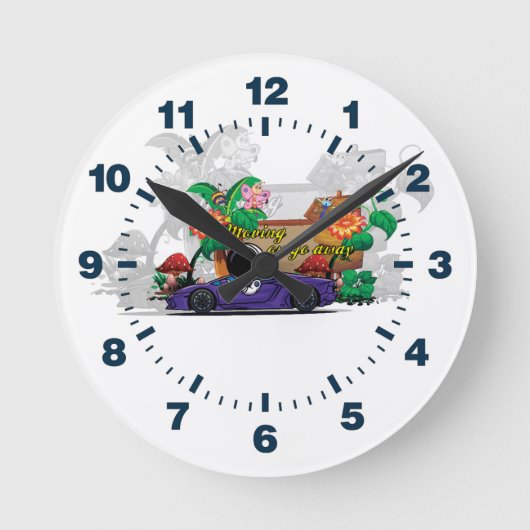 Horloge Ronde Moving On Clock (Recto)