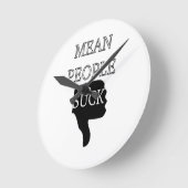 Horloge Ronde Moyenne Des Gens Suck (Angle)