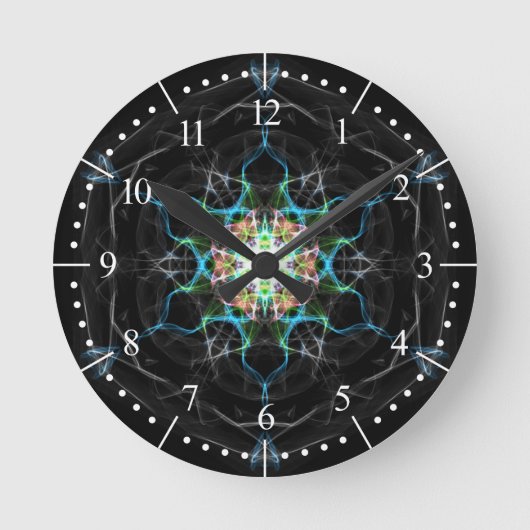 Horloge Ronde Multicolor galaxy light into space (Recto)