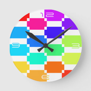 Horloge Ronde MultiCouleur