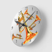 Horloge Ronde Multitrumpets (Angle)