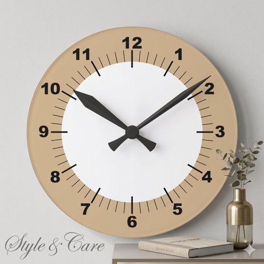 Horloge Ronde Mur Acrylique Moderne De 8 Pouces