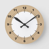 Horloge Ronde Mur Acrylique Moderne De 8 Pouces (Recto)