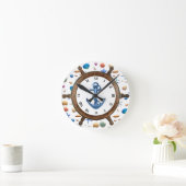 Horloge Ronde Mur Clock Marine (Maison)