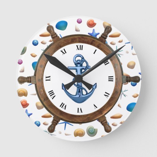 Horloge Ronde Mur Clock Marine (Recto)