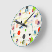 Horloge Ronde Mur De Style Moderne (Angle)