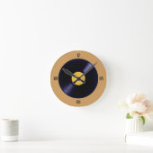 Horloge Ronde Mur d'horloge de disque de musique vinyle (Maison)