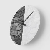 Horloge Ronde Mur en basalte (Angle)