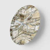 Horloge Ronde Mur en pierre (Angle)