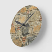 Horloge Ronde Mur en pierre (Angle)