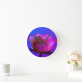 Horloge Ronde Mur rose (Maison)