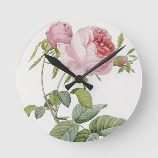 Horloge Ronde Mur rose (Recto)