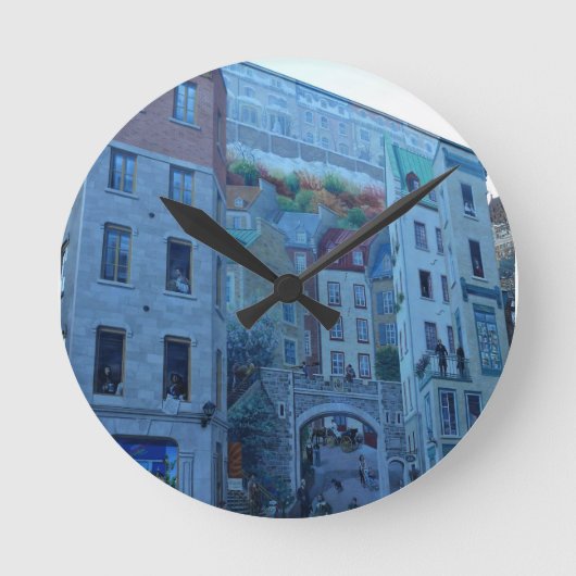 Horloge Ronde Mural à Old Québec, Québec, Canada (Recto)