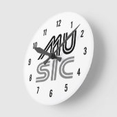 Horloge Ronde Music (Angle)