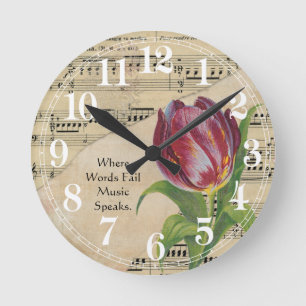 Horloge Ronde Music and Tulip