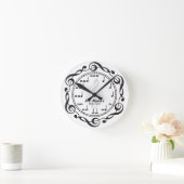 Horloge Ronde Music Note Personnalizable Wall Clock (Maison)