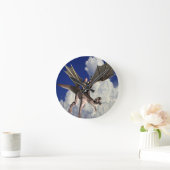 Horloge Ronde Musique dragon dans les nuages (Maison)