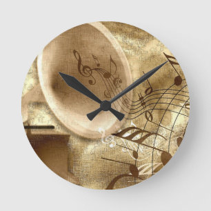 Horloge Ronde Musique Vintage