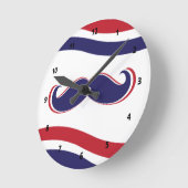 Horloge Ronde Mustache (Angle)