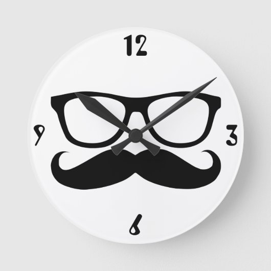 Horloge Ronde Mustache (Recto)