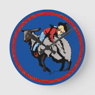 Horloge Ronde Mutton Busward Cowboy