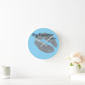 Horloge Ronde My Favorite Human Wall Clock – Romantic Lips Art H (Maison)