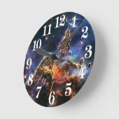 Horloge Ronde Mystic Mountain dans l'espace NASA (Angle)