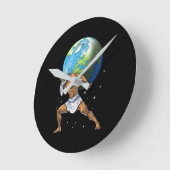 Horloge Ronde Mythologie grecque Dieu Atlas (Angle)