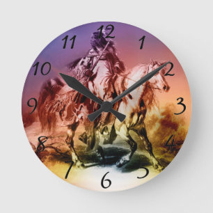Horloge Ronde Native American
