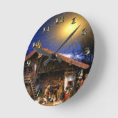 Horloge Ronde Nativité de Jésus-Christ (Angle)