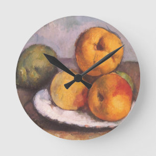 Horloge Ronde Nature morte Quince, pommes, poires de Paul Cezann