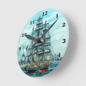 Horloge Ronde Navire (Angle)