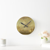 Horloge Ronde Navires anglais arrivant en Ancre dans une brise f (Maison)