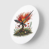 Horloge Ronde ne perdez pas votre temps (Angle)