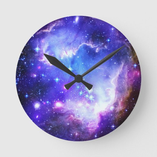 Horloge Ronde Nebula bleue (Recto)