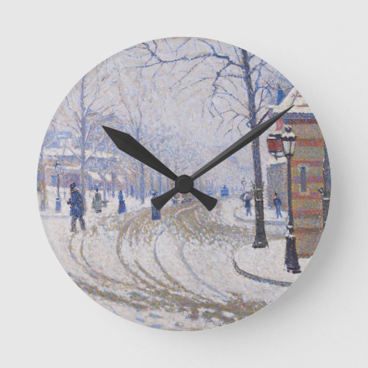 Horloge Ronde Neige, Boulevard de Clichy, Paris, 1886 (Recto)