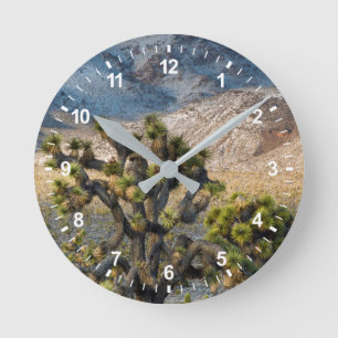 Horloge Ronde Neige dans la vallée de la mort