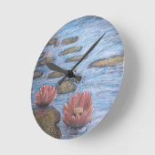 Horloge Ronde Nénuphar (Angle)